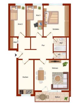 4 Zimmer Wohnung - Germering