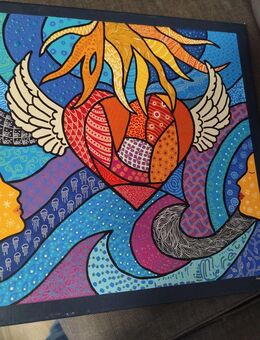 POP ART ACRYL BILD VON KÜNSTLERIN GESINE RAABE AUS LÜNEBURG - Detern