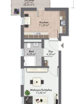 Sonnige Wohnung mit Dachterrasse und Wasserblick - Greifswald