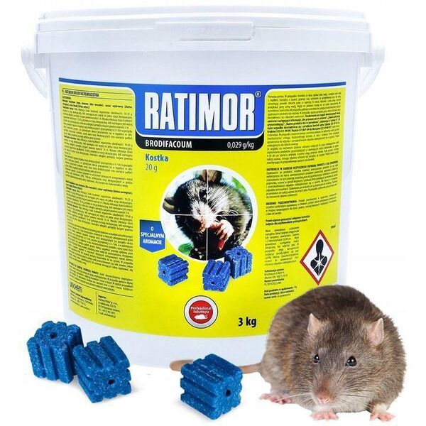 3kg Rattenköder Mäuse Ratten Köder Bekämpfung Rattengift Hochwirksam Set Ratimor Würfel Set34526 - Wuppertal