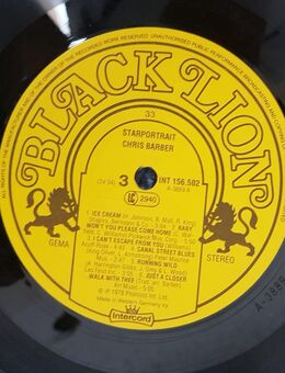 a06) LP 2 einer D-LP - Chris Barber Starportrait - Black Lion INT 156.502 Schallplatte Vinyl - Garbsen