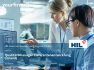 Qualitätsmanager Lieferantenentwicklung (m/w/d) - Bonn