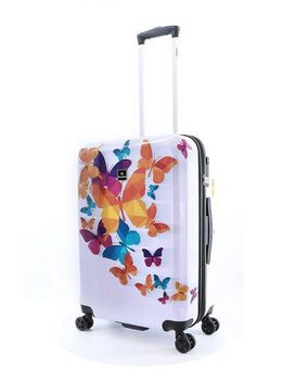 Saxoline® Koffer Schmetterling, mit arretierbarem Aluminium-Trolleysystem