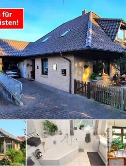 Wertiges und sehr gepflegtes Wohnhaus mit 2 Terrassen, Gartenteich, Kachelofen und vielen Extras! - Kropp