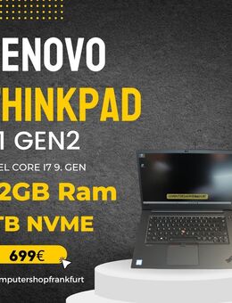 Lenovo Thinkpad P1 G2,Intel Core i7-9850H,32GB Ram,1TB NVME - Frankfurt (Main) Griesheim