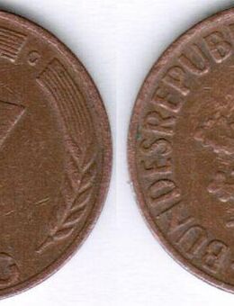 1Pf 1950 G , Münzen - Sinsheim Zentrum