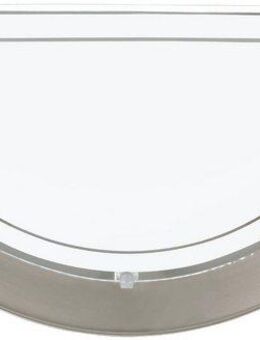 EGLO LED Wandleuchte PLANET 1 Wandlampe, Flurlampe halbrund, Silber und Weiß, ohne Leuchtmittel, Wandleuchte, Wohnzimmerlampe in Silber und Weiß, Lampe mit E27 Fassung