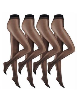 Camano Feinstrumpfhose Strumpfhose 4er Vorteilspack 20 DEN Bequeme und Reißfeste