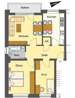 Zu Besichtigen!! 3-Zimmer-Wohnung in Lünen Horstmar im Angebot - Lünen