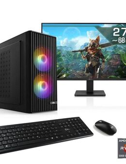 CSL Spectrum V25216 PC-Komplettsystem (27", AMD Ryzen 5 5600, GeForce RTX 3050, 32 GB RAM, 1000 GB SSD)