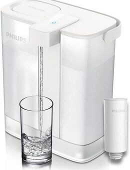 Philips Wasserfilter (Philips Filterkartusche für Sofort-Wasserfilter), 3 l Fassungsvermögen, 1 l/min schneller Durchfluss, wiederaufladbar