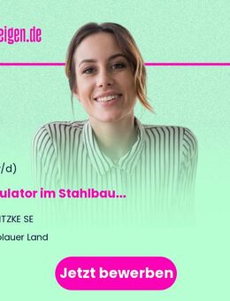Kalkulator im Stahlbau (m/w/d) - Molauer Land