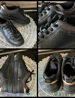 Sneaker | Größe 38 | Schwarz Bronze Glitzer |Leder| Schuhe | GUT - Dresden