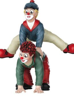 Gildeclowns Sammelfigur Clown Dekofigur, Der Bocksprung (1 St), handbemalt, Wohnzimmer
