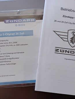 E-Bike Zündapp Green 3.7 26 Zoll Farbe Grau sehr guter Zustand - Bobenheim-Roxheim