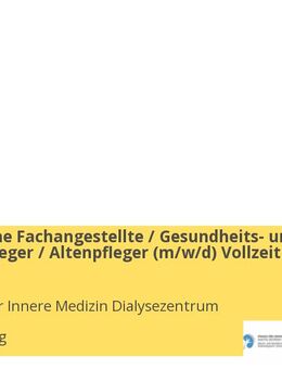 Medizinische Fachangestellte / Gesundheits- und Krankenpfleger / Altenpfleger (m/w/d) Vollzeit / Teilzeit - Würzburg