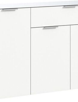 INOSIGN Sideboard Raio, Breite 135 cm, 3 Türen, 1 Schubkasten, Oberboden mit Glasplatte, Anrichte, Kommode, Schrank
