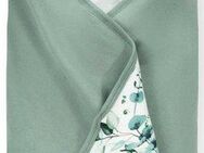 Babydecke Baby Einschlagdecke, Snuggle N Dream leaves Mint/grün, Hauck, Baby Einschlagdecke mit Kapuze