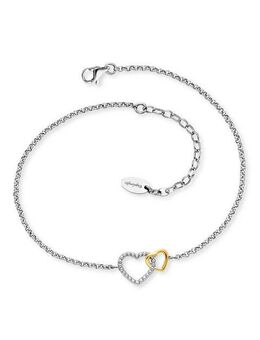 Engelsrufer Fußkette Herzen Bicolor, ERFS-HEART-BIG, Made in Germany