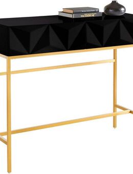 Leonique Sideboard Minfi, TOPSELLER!, OTTOs Choice, in 3D-Optik, Konsolentisch mit goldfarbenem Metallgestell