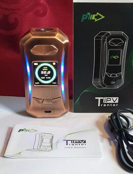 IPV Trantor Kupfer, YIHI SX500A Chip! gebraucht. FP. 50€. Leider muss ich meine private Sammlung verkleinern🫣🤔🙂. Akkuträger, E-Zigarette, Mod Box, Vape. - Bühl