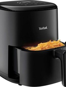 Tefal Heißluftfritteuse Easy Fry Compact, knusprige Gerichte mit wenig oder ohne Öl, 1300 W, für 1-4 Personen, 10 Programme, spart Zeit und Energie, EY1458