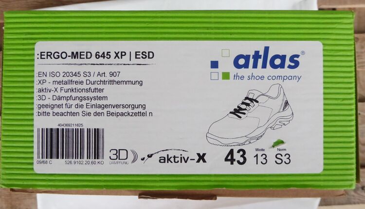 Atlas Ergo Med 645 XP S3 Sicherheitsschuhe Gr. ... | markt.de Kleinanzeige | Sicherheitsschuhe