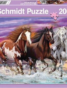 Schmidt Spiele Puzzle Wildes Pferde-Trio, 200 Puzzleteile