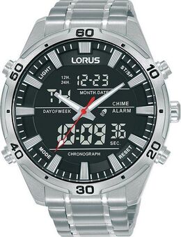 LORUS Chronograph RW651AX9, Armbanduhr, Quarzuhr, Herrenuhr, analog, digital, Stoppfunktion, Datum