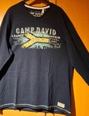 CAMP DAVID Longshirt Gr. 2 XL 19 € VB Blau TOP NEUWARE OVP OHZ Versand mögl. in 27711