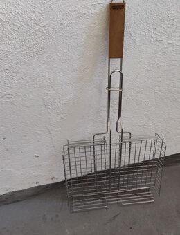 Kombi: Praktischer Grillguthalter f. Fisch / Bulette + großer Posten Einweggeschirr & Bestecke ! - Magdeburg
