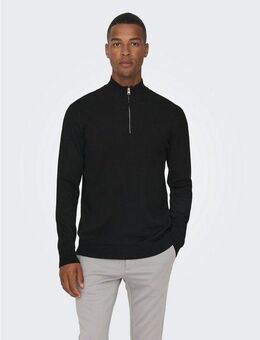 ONLY & SONS Strickpullover ONSWYLER LIFE REG 14 HALF ZIP KNIT NOOS