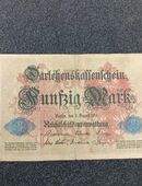 50 Mark -Geldschein Ausgabe 1914 in 03099