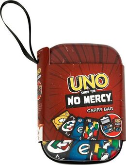 Klein Tragetasche UNO Show 'em No Mercy - Tragetasche, Aufbewahrungstasche für Spielkarten und Anleitung