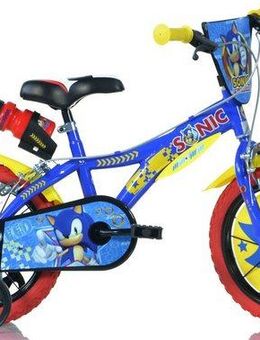 Dino Kinderfahrrad Sonic, 1 Gang, mit Stützrädern, Trinkflasche und Frontschild