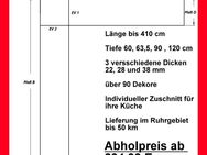 Arbeitsplatte noch 2024er Preis ME 477 L-Küche über 90 Dekore bis 410 cm Länge - Oberhausen