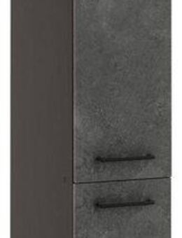 KOCHSTATION Apothekerschrank KS-Tulsa 30 cm breit, 200 cm hoch, mit 2 Auszügen, Metallgriff, MDF Front