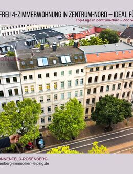 WG-geeignete 4-Raumwohnung im Zentrum-Nord - mit Blick auf das Elefantengehege im Leipziger Zoo - Leipzig