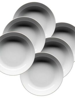 MÄSER Suppenteller BARCA, Suppenteller Set, Porzellan, (6 St)