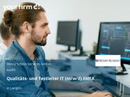 Qualitäts- und Testleiter IT (m/w/d) EMEA - Langen (Hessen)