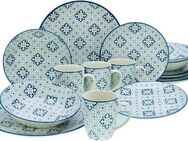 CreaTable Kombiservice Yara (16-tlg), 4 Personen, Steingut, orientalisch mediterraner Stil