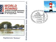 BRD: 01.08.2005, "Junioren-WM im Rudern, Brandenburg an der Havel", Ganzsache (Umschlag), Sonderstempel - Brandenburg (Havel)