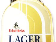Schultheiss Brauerei - Lager Bier - Zapfhahnschild - 11,5 x 10,5 cm - aus Kunststoff #1 - Doberschütz