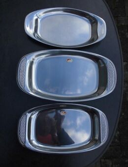WMF Cromargan 3 Servierplatten zus. 8,- u.a. Design Wagenfeld - Flensburg