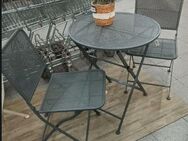 Garten-Bistro-Set Stahl Schwarz - Stadthagen