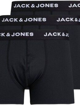 Jack & Jones Boxershorts JACBASE Microfiber mit Gummibund, perfekter Passform, im 3er-Pack (Packung, 3-St., 3er-Pack) eng anliegend, Single Jersey, Polyester