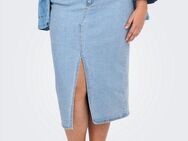 ONLY CARMAKOMA Jeansrock CARSIRI FRONT SLIT SKIRT DNM GUA NOOS
