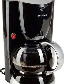 Privileg Filterkaffeemaschine Max. 1080 Watt, 1,37l Kaffeekanne, Papierfilter 1x4, schwarz