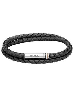 BOSS Armband Schmuck Edelstahl Lederarmband Wickelarmband ARES