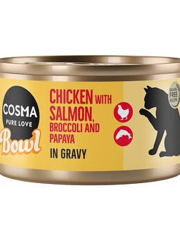 Sparpaket Cosma Bowl 24 x 80 g - Hühnchenbrust mit Lachs